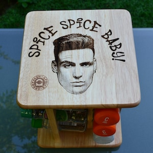 Spice Spice Baby! - Vanilla Ice inspired Carousel Spice Rack // Rotating Herbs Holder Funny Kitchenware 90s kid Nostlagia Kitchen Meme