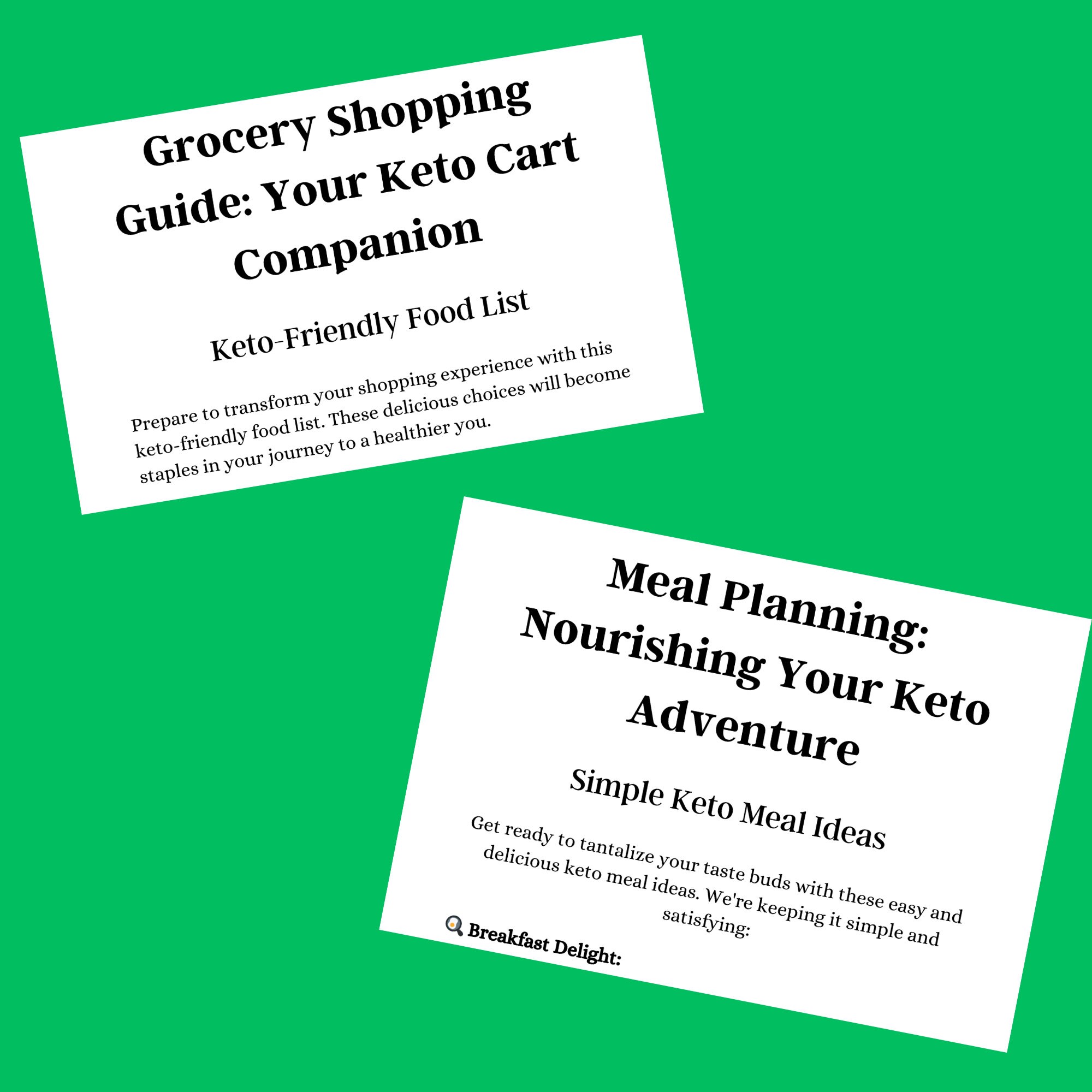 7-day Keto Meal Plan Low Carb Recipes ULTIMATE Keto Diet Checklist ...