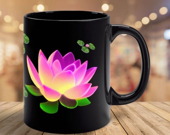 Mindfulness Coffee Mug With Lotus Flower Mug Floral Mug For Self Care Inspirational Gift For Women Men Wellness Gift For New Mom 11oz