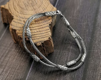 Bracelet minimaliste en argent avec chaîne imperméable pour homme • Bracelets en argent 999 • Bijoux pour homme • Cadeau pour petit ami • Cadeau pour mari • Cadeau unique pour papa