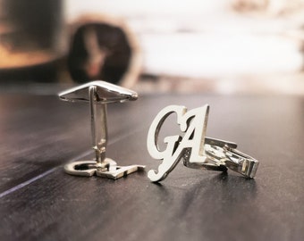 Regalos de joyería para hombres • Accesorios de plata para hombre • Gemelos personalizados • Regalo de boda para hombre • Regalo personalizado para padrinos de boda • Regalo único de Navidad