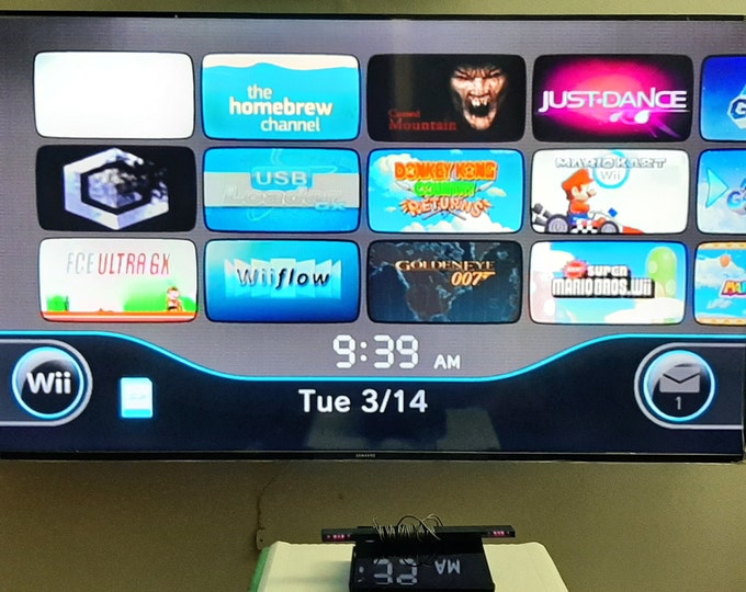 Modded Nintendo Wii Gamecube Compatible black RVL001 Etsy