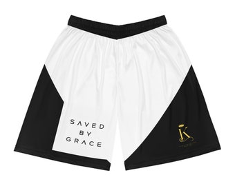 Kingdomcome Apparel: Saved by Grace Basketball Shorts