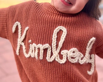 Suéter personalizado bordado para bebés y niños pequeños