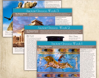 Ancient Greece History Curriculum: Art, Culture, and Storytelling (Printable Guide)