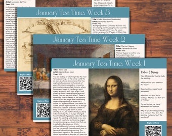 January Tea Time Guides: Art, Music & Poetry Homeschool (PDF)