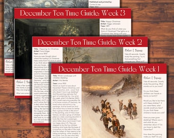 December Tea Time Guides: Art, Poetry, Music Appreciation (Digital Download)