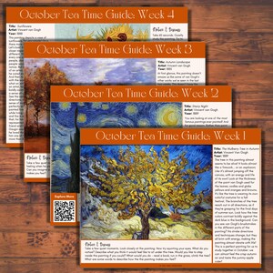Oktober Tea Time Anleitungen | Kunst, Poesie & Musik Wertschätzung bei Tee | Charlotte Mason, klassische Hausschulerziehung