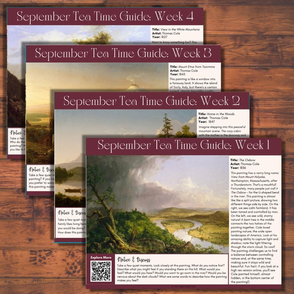 September Tea Time Guides | Art, Poetry & Music over Tea