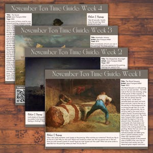 November Tea Time Anleitungen | Kunst, Poesie & Musik Wertschätzung bei Tee | Charlotte Mason, klassische Hausschulerziehung