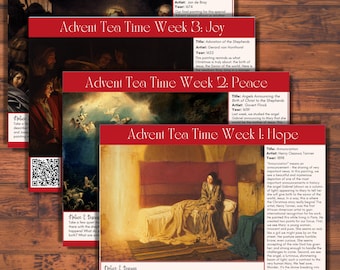 Advent Tea Time Guides: Art, Poetry, Music Homeschool (Digital Download)