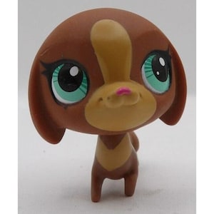 Littlest Pet Shop Dachshund- Brown & Tan C-031G