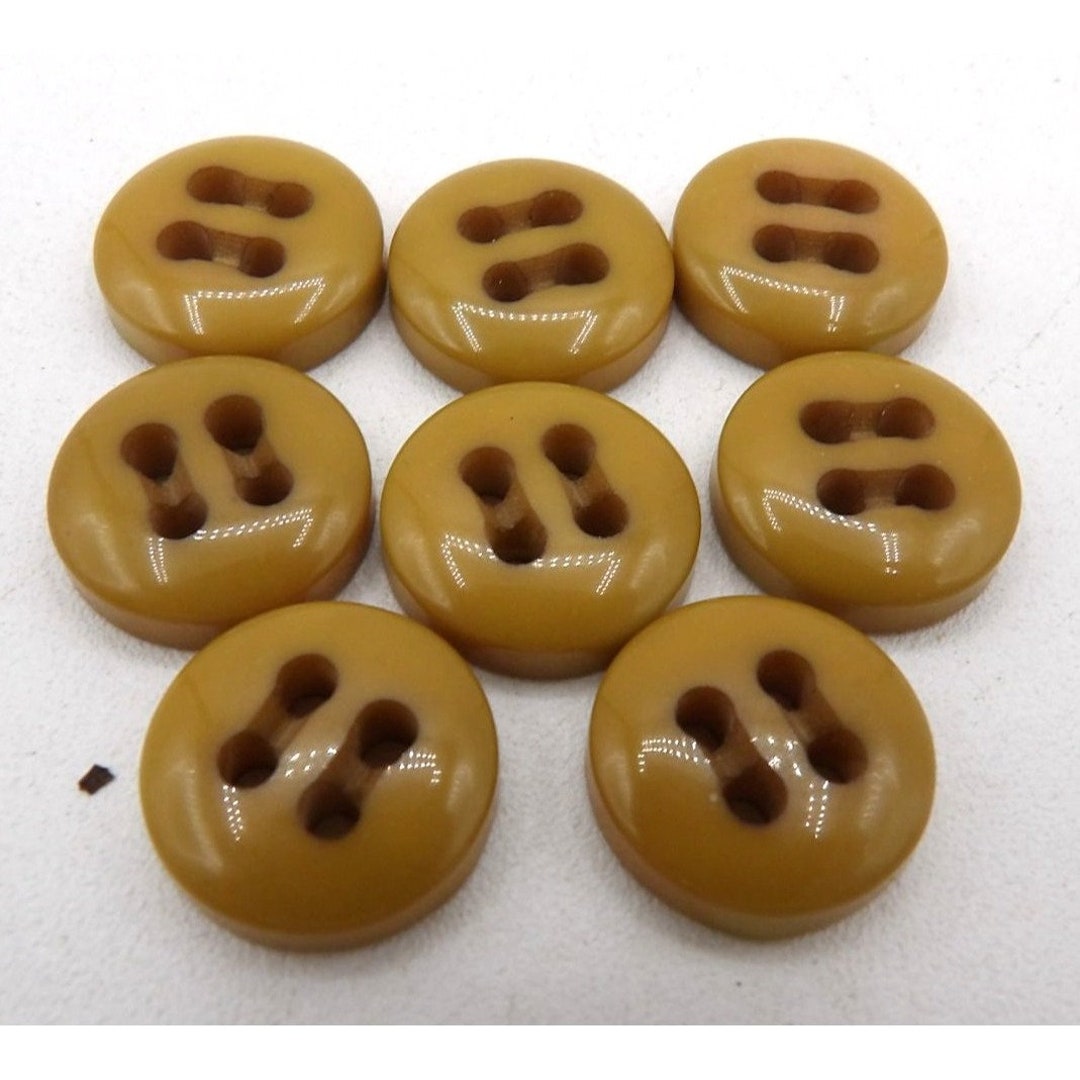 Shell Button Tan Shirt Button Tan 4 Hole 8 Count 9/16 Inch - Etsy