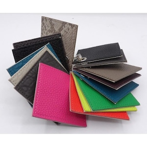Assorted Fabric Swatches for Crafts Lot of 15- Leather and Faux Leather
