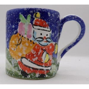 Tazza da caffè Santa - Bath & Body Works - dipinta a mano in Italia