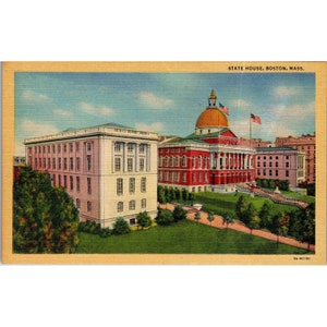 Cartoline postali State House Boston Massachusetts nella tenuta John Hancock (PC160)