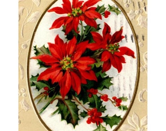 Carte postale ancienne, carte de voeux de Noël, 22 décembre 1913, vert 1 timbre