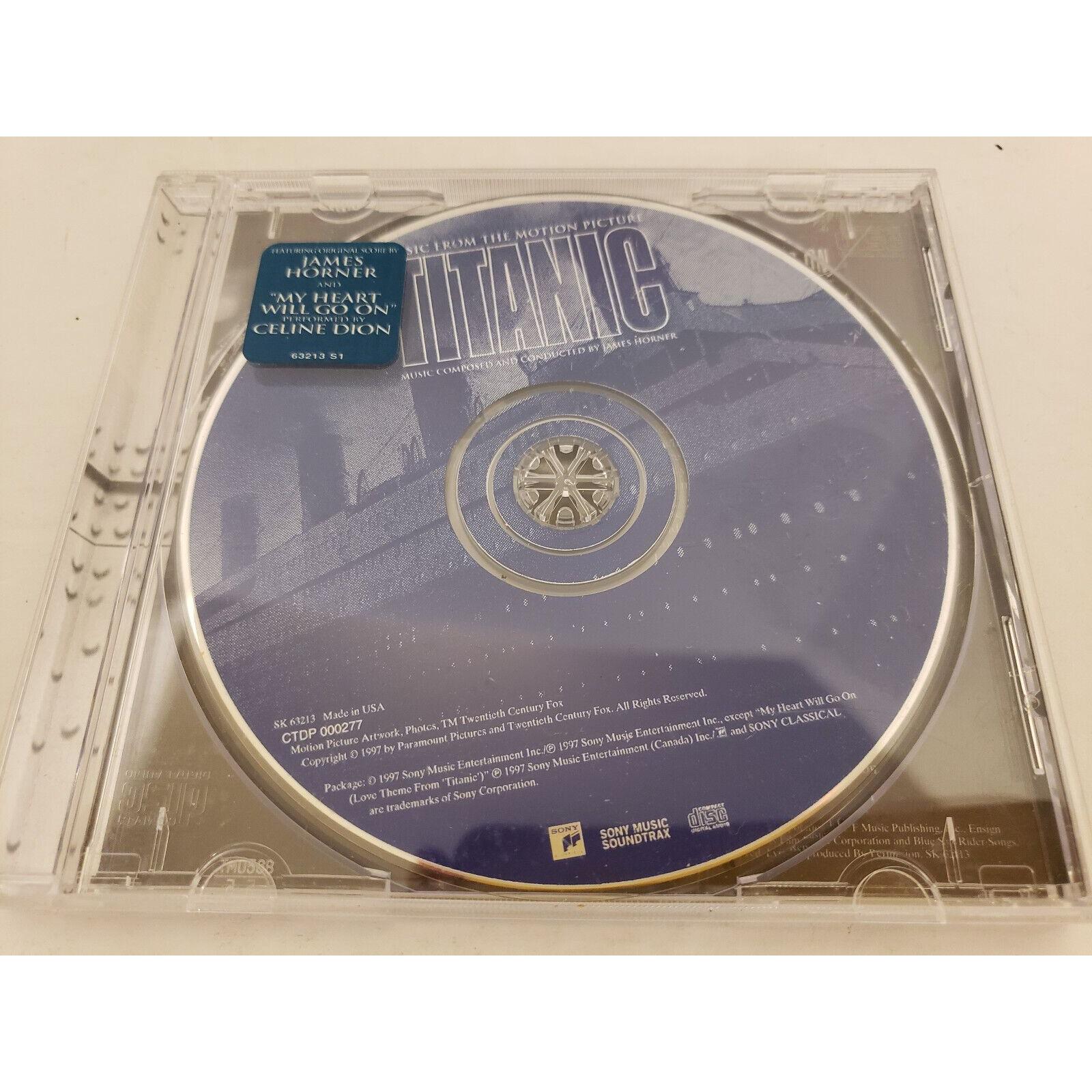 CD「映画タイタニックの音楽」1997年サウンドトラック、セリーヌ