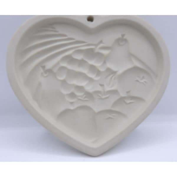 Pampered Chef Cookie Mold "Heart of Plenty" ©1995 USA Stoneware