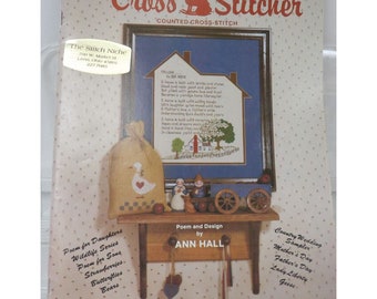 Cross Stitcher Magazine Design Ann Hall Vol 3 #3 ©1986 B.J.McDonald,Ed. 27 pat.