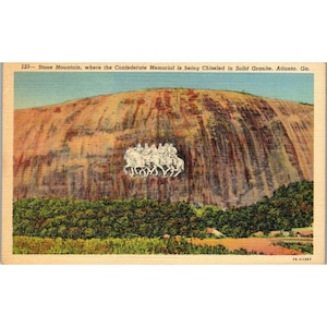 Carte postale, Stone Mountain, Géorgie, années 60, vintage,