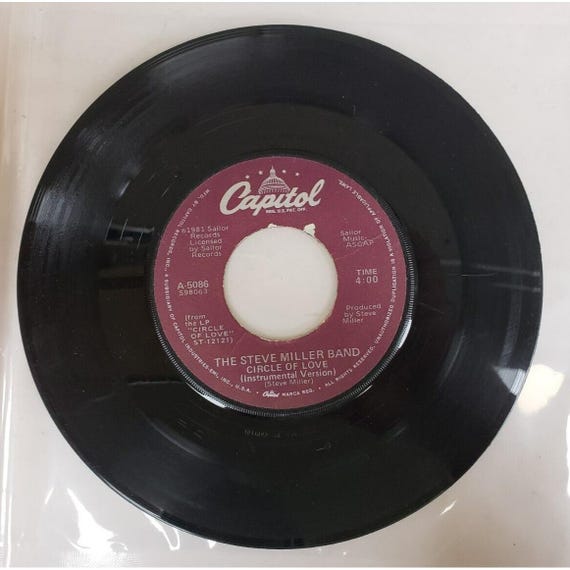 Record 45 RPM Vinyl Steve Miller Band- Circle of Love - Etsy