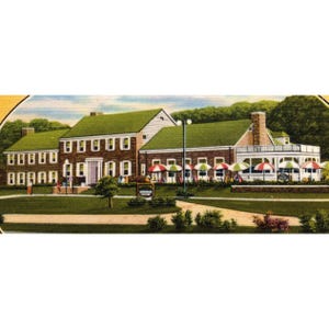 Postkarten Esso Service Station-Howard Johnson Restaurant PA Turnpike