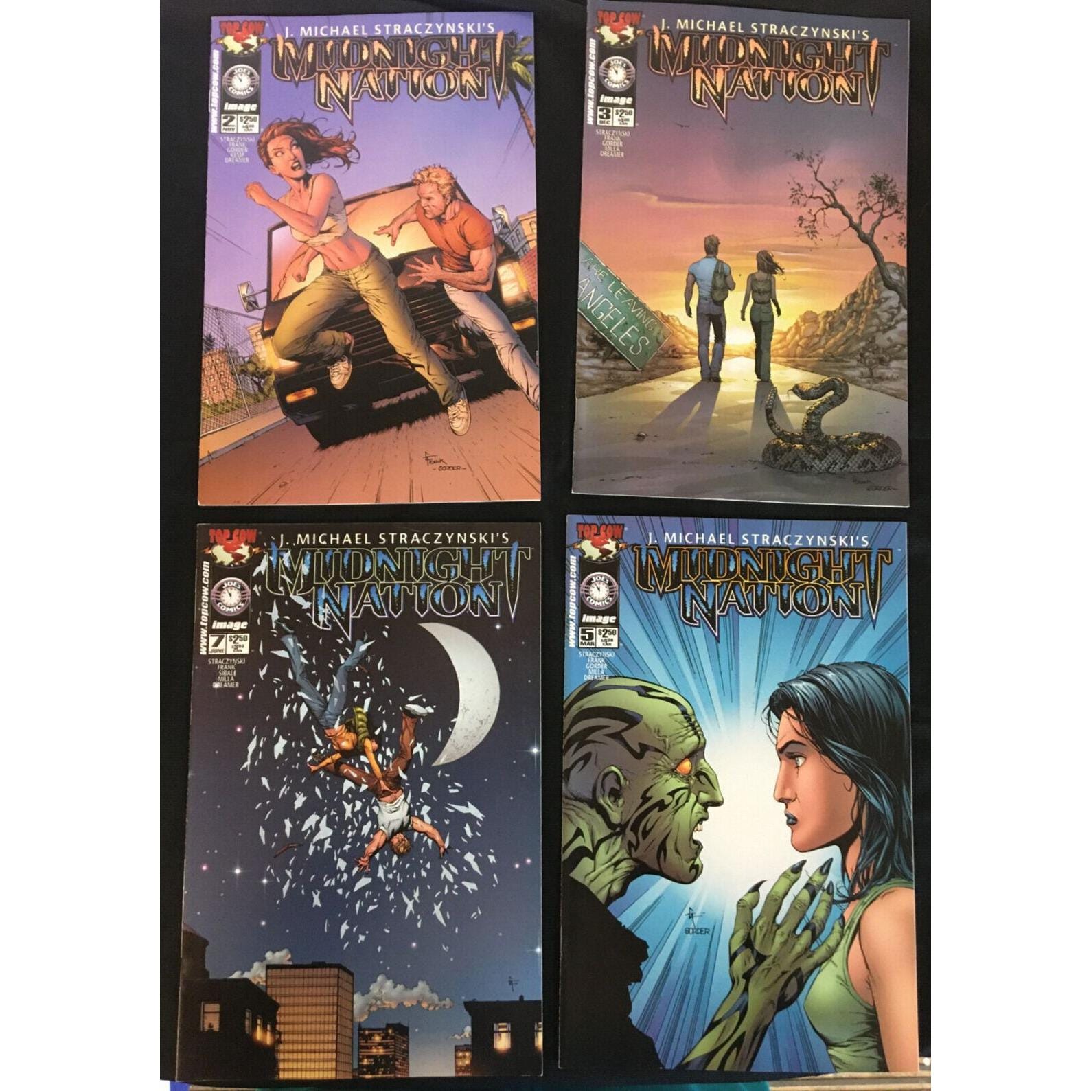 Midnight Nation & the Nameless Comic Books Mixed Lot of 6 Circa