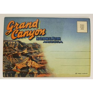 Grand Canyon National Park, Arizona, Postcard folder, 1930s, (PA58)