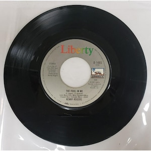 Opname 45-toeren vinyl Kenny Rogers- A Love Song/ The Fool In Me VINTAGE 1982