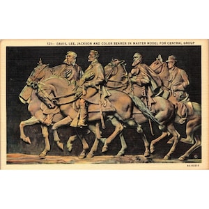 Postkarte, Vintage, Master Model of Stone Mountain Carving, A.Lukeman,1920s (PC77)