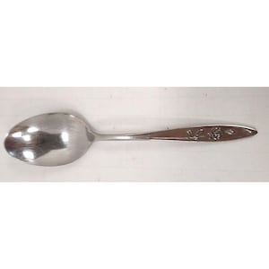 Oneida Community Stainless Steel Flatware Place/Soup/Oval Spoon 6 7/8&quot; &quot;My Rose&quot;