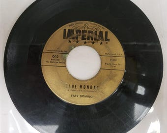 Disco de vinilo de 45 RPM Fats Domino - Lunes azul/ Estoy enamorado otra vez