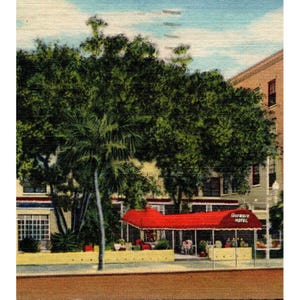 Cartes postales vintage, Hotel Detroit St Petersburg, Fla années 1930-40