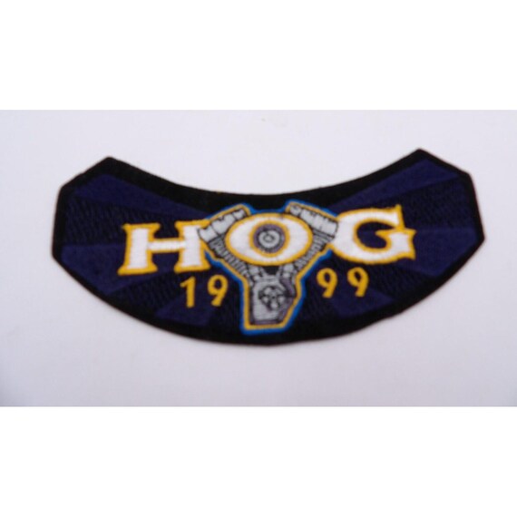 Harley Davidson Patch "HOG 1999 " w. Engine Curve… - image 1