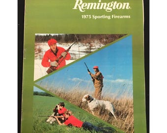 Catalogue d'armes à feu de sport Remington 1975 VINTAGE