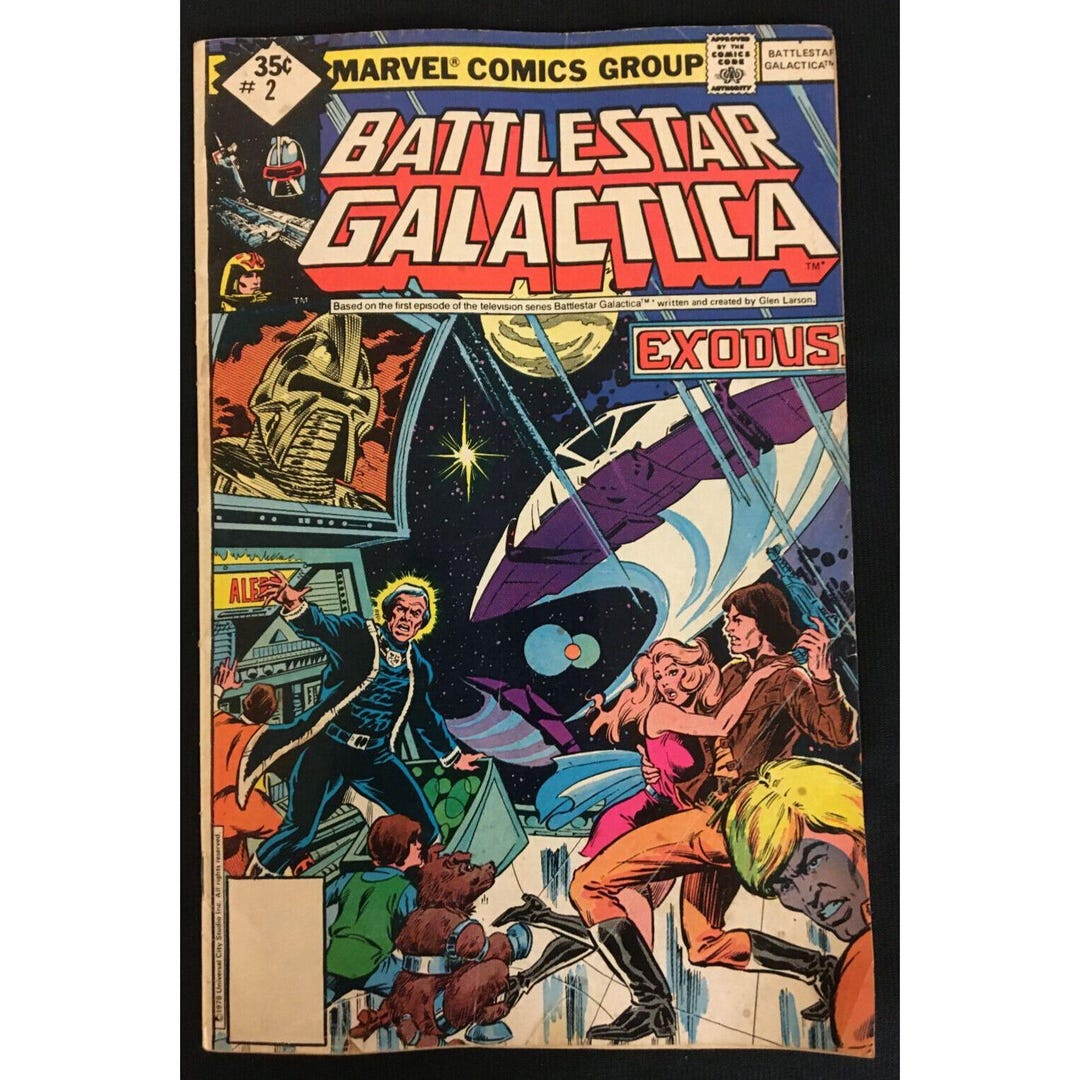 Battlestar Galactica Vol. 1 #2 Exodus Comic Book ©1979 Marvel Glen ...