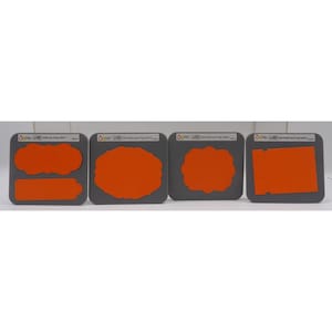 Sizzix Sizzlits Stampin Up! Lots Of Tags Label 1-4 Die Set For Crafting & Scrapbooking