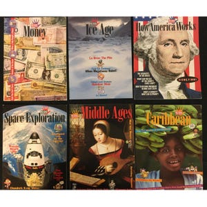 Kids Discover Magazine Lot of 6 Money Ice Age Middle Age Caribbean Space Explore