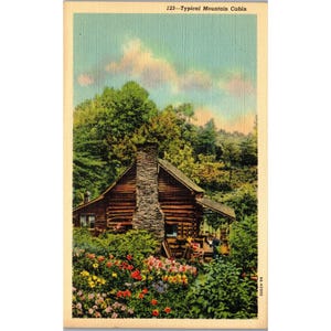 Postkarte, Typische Berghütte, Ort unbekannt