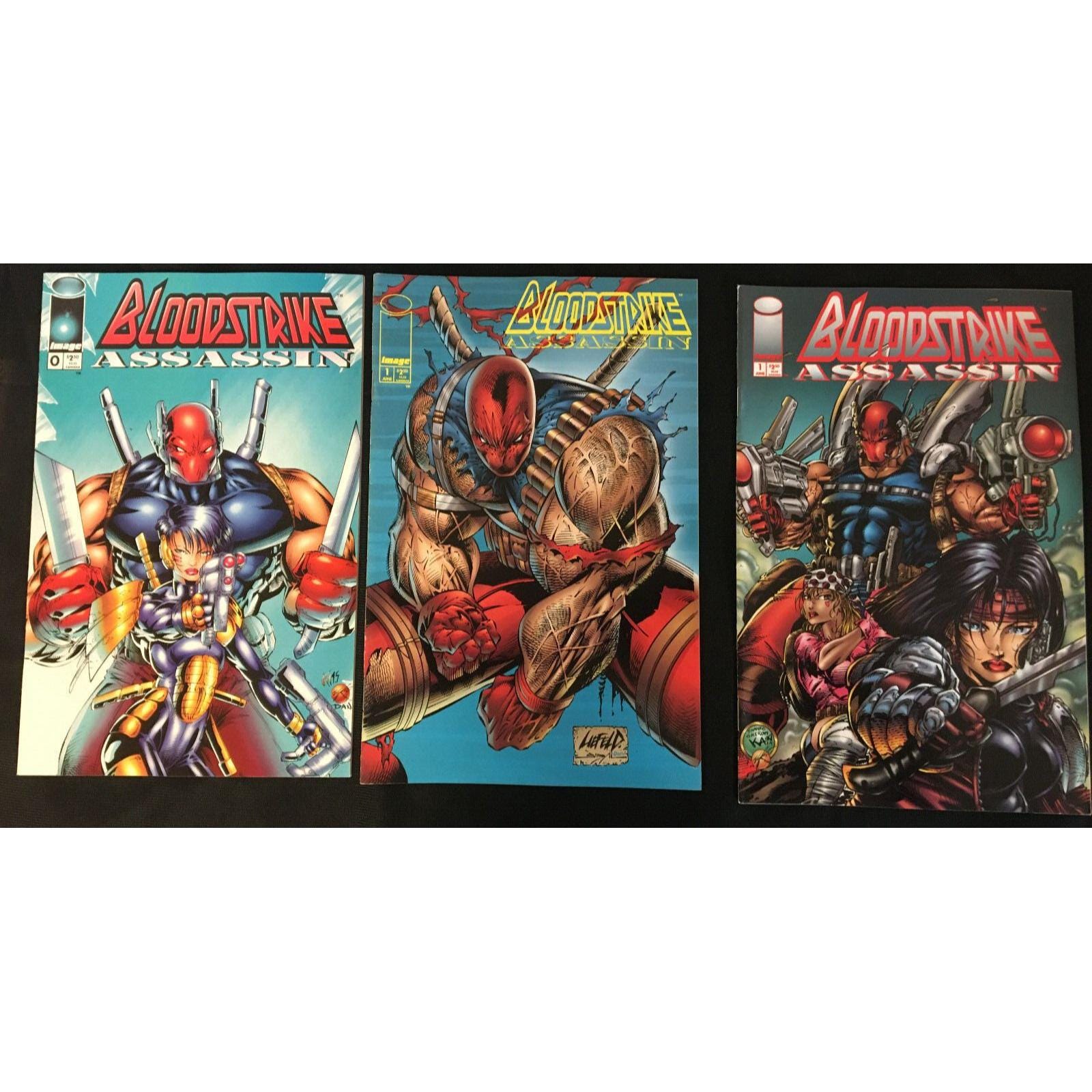 Mixed Bloodstrike & Bloodstrike Assassin Comic Book Lot (9) Circa