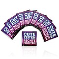 10er Bundle Promo Sticker "Cute Zeiten, Rechte Fighten" Sticker - FROIDE | left stickers against right no nazis LGBTQ+ woke antifa 161 product logo