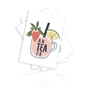 Lot de 10 cartes postales "An Tea Fa" - FROIDE | cartes de vœux de gauche cartes de remerciement cartes de vœux contre les nazis de droite carte cadeau