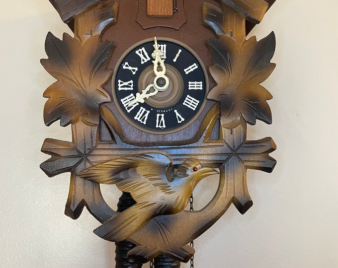 West Germany Vintage Cuckoo Clock Cuckoo Clock Manufacturing Company Etsy