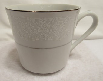 Vintage Southwicke White Lace Fine China Tea Cup