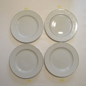 Vintage Southwicke White Lace Fine China Dinner Plates