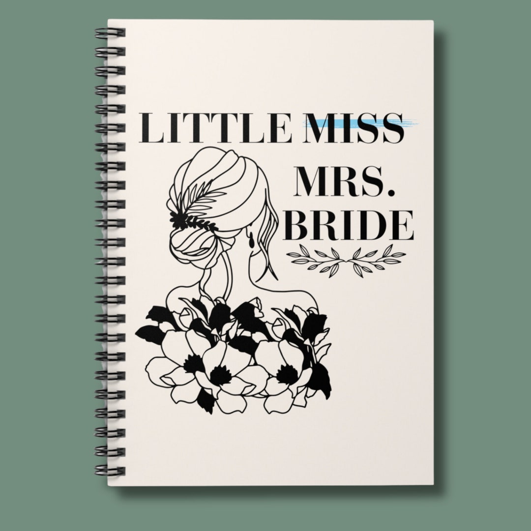 Little Miss Bride Spiral Notebook, Little Mrs. Bride Spiral Notebook ...