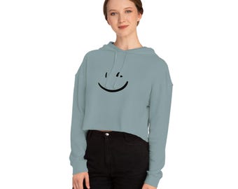 Cozy Cropped Hoodie Womens Cropped Hooded Sweatshirt Trendy Layering Pullover