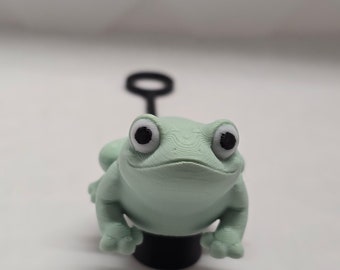 Frog straw topper