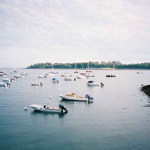 Boats in Northeast Harbor, Mount Desert Island, Maine - 35mm Film Print